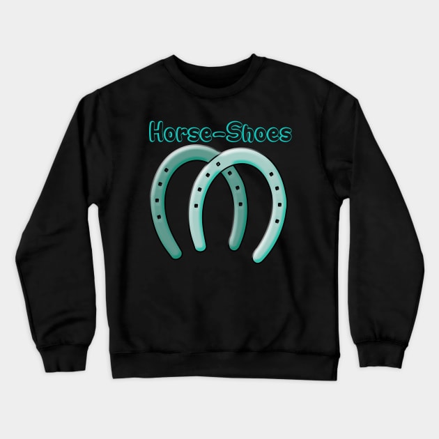 Horse Shoes Crewneck Sweatshirt by albaley